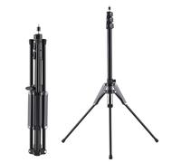 Yctze 189 Cm/74.4in Capacidad de Videos Ajustables Soporte de Video Material de Aleación de Aluminio Material de 3 Sección 5 Kg/11 Libras de Carga con Tornillo Roscado de 1/4 Pulgadas (Grey)