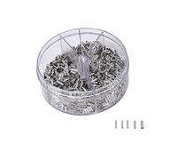 Yctze 1900 Conectores de Alambre de Cobre Engarzado, Kit de Terminales Eléctricos, Terminales de Alambre de Varios Tamaños con Color Plateado, Ideal para Electrodomésticos Industriales, 0,5-2,5 Mm