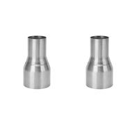 Yctze 2 Adaptadores Reductores de Escape Universales de 51 Mm a 76 Mm, Conector Reductor de Escape, Tubo de Reducción Pulido con Espejo de Acero Inoxidable Estándar Cónico