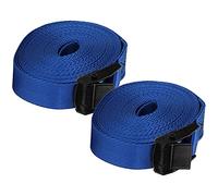 Yctze 2 Correas de Amarre de Color Marino con Hebillas de Aleación de Zinc de 5 Metros para Correas de Amarre Seguras, de , Correa de Nailon con Hebilla, de , de Seguridad, Pestañas de Servicio (5
