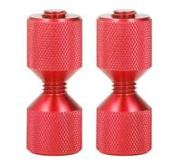 Yctze 2 Pasadores de Alineación de Dos Orificios, Pasador de Alineación de Brida de Aluminio Anodizado, Juego de Pasadores de Doble Orificio de Brida de 1 1/8 Pulgadas para Bridas de