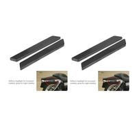 Yctze 2 PCS Par de Reflectores de Cubierta de Pestillo de Silla de Montar Duro para FLHT FLT FLHX 2014 a 2017 Visibilidad Nocturna Mejorada