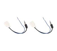Yctze 2 Piezas Adaptador ABS ABS ABS CD Radio Antena de Antena Cable Hembra con un Amplificador Ajustado para la Corona