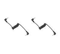 Yctze 2 Piezas de Lanzamiento de la Cámara Premium CORD2.5 Mm a 3.5 Mm Gold de Plástico Plástico Elástico Disparador de Disparador de Liberación de Disparador de Lanzamiento