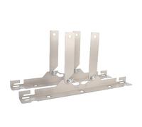 Yctze 2 Placas de Herramientas de Alineación de Ruedas, Kit de Alineación de Punta Delantera Automotriz de Acero de Aleación, Herramienta de con 2 Cintas Métricas y Ranura Anticaída, Ideal para