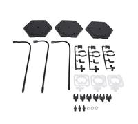 Yctze 3 Pack Action Figurs Stand para 6 I - Base de Soporte de Acero ABS y Stainl Premium, para Muñecas y Figuras Coleccionables (BLACK)