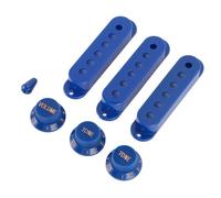 Yctze 3 PCS Guitarra Eléctrica de Guitarra SSS Cubras con Perillas y Punta del interruptor: Plástico ABS para una Fácil Instalación y Actualización Estética