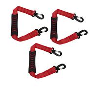 Yctze 3 Piezas Correa Portadora de Botas de Esquí - Correa de Nailon para Botas de Snowboard, Manos - Soporte para Zapatos de Patín para Fácil Transporte (Rojo)