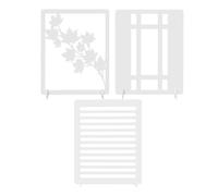 Yctze 3 Piezas Tableros de Fondo de Fotografía Tableros de Luz y Sombra para Fotografía de Mesa con Patrones de Arte Hueco 48x38cm Fondos Fotográficos de PVC para Alimentos Joyería (Estilo 2)