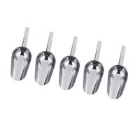 Yctze 5 X Sweet Scoops Wedding Buffet Home Kitchen Juego de Cucharas y Pinzas de Acero Inoxidable para Hielo, Comida y P (5 * pala)