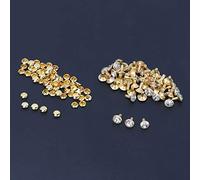 Yctze 50 Remaches de Diamantes de Imitación de Cristal de 8 Mm, Tachuelas Decorativas, Accesorios de Ropa de Bricolaje, con Múltiples Opciones de Color, Ideales para Zapatos y Bolsos (Diamante de