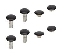 Yctze 500 Juegos de Remaches de Cuero de Hierro de Alta Dureza de 6x8 Mm - Remaches de Doble Cara para Artesanía en Cuero, Decoración de Sombreros, Bolsos, Zapatos y Más con Proceso de Revestimiento