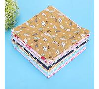 Yctze 56 Uds Tela de Algodón con Estampado Floral 25x25cm Tejido de Costura para Accesorios de Artesanía DIY, Transpirable y