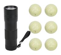 Yctze 6 Piezas en Bolas de Luz Fluorescente para Práctica Nocturna Bolas de Entrenamiento de Alta Visibilidad Fluorescentes, Ligeras, de Entrenamiento Ligeras, Práctica Fluorescente, Nocturna, Glowi