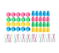 Yctze 60 uds. Amigos de Hilo de Bobina-Clips de Soporte de Silicona y Abrazaderas de Plástico Suministros de Bordado y Costura-hilos Organizados sin Enredos