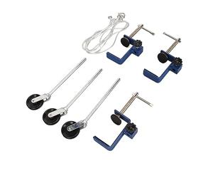 Yctze Abrazadera de Montaje en Mesa Abrazadera de Banco de Metal Laboratorio con Varillas Poleas Cuerda de Algodón para Enseñanza de Física Institución de Pruebas Escolares