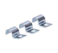 Yctze Abrazadera de Tubo de Acero Inoxidable 20PCS Abrazadera de Tubo de un Orificio Anillos de Goma de de Acero Inoxidable Chapado en Zinc Soporte de Sujeción de de Alta Resistencia - Herramientas