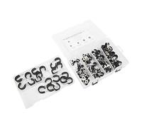 Yctze Abrazaderas de Cable de Acero Inoxidable 80 Unids/set Clips de Cable 1/4 pulg. 5/16 pulg. 3/8 1/2 5/8 3/4 Soporte de Tubo Tubos de Manguera Líneas de Abrazaderas de Acolchadas de Goma