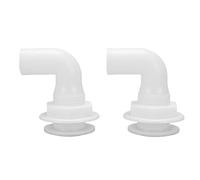 Yctze Accesorio para Casco de Barco, Conector Marino de Plástico de 90 Grados, 1 Pulgada, 25mm, Blanco, 2 uds., para Bomba de Sentina, Fregadero de Drenaje, Puerto de Desbordamiento