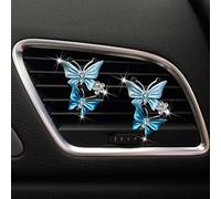 Yctze Accesorios de Difusor de Fragancia Fragancia Automóviles para Automóvil Diezpcs, Decoración Bling Automóvil Linda para y Vibraciones Positivas (BLUE)