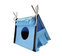 Yctze Acogedora Tienda Escondite para Animales pequeños: Casa Túnel para Hámster, Cobaya, Conejo y Rata con Diseño de Fieltro Suave para un Hábitat de Nido Cálido (Blue)