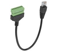Yctze Adaptador de Enchufe Macho RJ45 de PVC, Terminal Compacto sin Soldadura para Cable UTP Cat5 Cat6 Cat7 - Accesorio de Conexión Segura