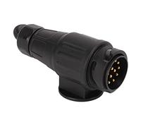 Yctze Adaptador de Enchufe para Remolque, Conector Redondo de 13 Vías de la UE a Conector Plano de 4 Vías de EE. UU. para Vehículos Recreativos, y Conveniente para un Fácil Remolque