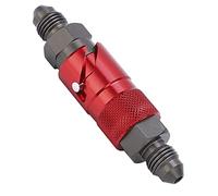 Yctze Adaptador de Manguera de Freno, Acoplamiento de Desconexión Rápida de Aleación de Aluminio de Alta Resistencia, Accesorio de Manguera de Líquido de de Aceite de Freno de Motocicleta con (rojo)