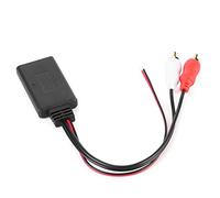 Yctze Adaptador de módulo Bluetooth inalámbrico Universal AUX Audio 2 RCA Cable Auxiliar Conexión de Radio de automóvil para automóvil Adaptador AUX 2 Adaptador de Cable Cinch Cable de Audio y música