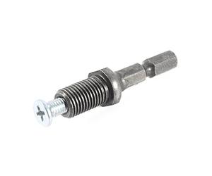 Yctze Adaptador de Portabrocas de Taladro Percutor Eléctrico de Rosca 3/8-24UNF con Vástago Hexagonal y Tornillo, Ideal para Vástago Hexagonal Recto en ángulo, sin Marca