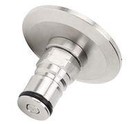 Yctze Adaptador de Poste de Bloqueo de Gas de 1.5 Pulgadas - Conector de a la Bola para la Elaboración de Cerveza - Acero Inoxidable con Junta de Silicona