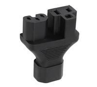 Yctze Adaptador Divisor de Toma de Corriente IEC320 C14 a C13 y 5-15R Macho a Hembra para Lámpara de Escritorio, Impresora y Más