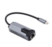 Yctze Adaptador USB C a Ethernet de 5 Gbps, Adaptador de Red de Aleación de Aluminio de 5000 Mbps, Convertidor Gigabit Ethernet con Conector Tipo C, Ideal para Computadoras Portátiles y Tabletas
