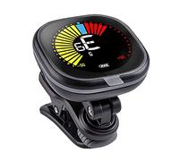 Yctze Afinador de Guitarra, Afinador Automático Electrónico con Pantalla LCD de Alto Contraste y Batería Recargable, para Guitarra, Violín, Ukelele y 12 Temperamentos Iguales (Negro (Afinación