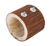 Yctze Agujero para árbol de Pájaros de Madera de Cedro Natural, Hámsteres, Ardillas y Loros, Pájaros de Juguete de Madera Seguros y No Tóxicos Mascotas Pequeñas con Accesorios de Fácil