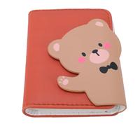 Yctze Álbum de Fotos Pequeño de 28 Bolsillos, Mini álbum de Fotos de 3 Pulgadas para de Películas de Mini Series Carpeta con Soporte para Tarjetas Fotográficas Kpop, (patrón de oso)