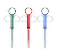 Yctze Alimentador de Medicinas para Mascotas PP Safe para Gatos y Perros - Cómoda Herramienta de Alimentación de Cápsulas y Medicinas Líquidas - Diseño Ergonómico con Cabezales Suaves Disponible en