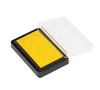 Yctze Almohadilla de Tinta para Huellas de Bebés Segura y Reutilizable con Fácil Limpieza, Incluye Papel, Ideal para Huellas de Manos y Pies de Bebés y Mascotas (tinta amarilla)