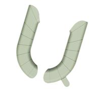 Yctze Almohadilla Universal para Tapa de Inodoro de EVA para Formas con Asa, Lavable y Reutilizable para el Hogar y los Viajes, Envoltura Completa Verde (Semienvoltura)