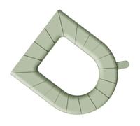 Yctze Almohadilla Universal para Tapa de Inodoro de EVA para Formas con Asa, Lavable y Reutilizable para el Hogar y los Viajes, Envoltura Completa Verde (Envoltura completa)