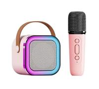Yctze Altavoz de Karaoke Portátil con Teléfono, Efectos de Luz y Batería, de Reproductor de Karaoke para Fiestas en Casa (#2)