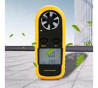 Yctze Anemómetro Termómetro de Viento Digital Preciso con Lecturas de Velocidad Actual y Promedio para Deportes Al Aire Libre y Uso Doméstico