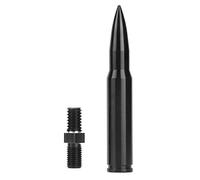 Yctze Antena de Coche Antena Automática Aérea 80 Mm Aleación de Aluminio Negro Reemplazo Mástil Fácil Instalación para JK Unlimited 2007-2017 2 Puertas 4 Puertas