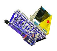 Yctze Área de Alimentación de Nido de Hormigas Acrílicas T-Design para una Fácil Observación - CT Villa para Uso Doméstico (Blue)