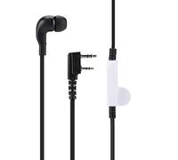 Yctze Auriculares de Moda Estilo Fideos K para Walkie Talkies y : Cómodos Auriculares Ergonómicos con Reducción de Ruido (Black)