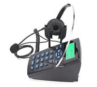 Yctze Auriculares Telefónicos con Cable para Centro de Llamadas HT820 con Micrófono Omnidireccional para Voz y Manos Claras, Uso en Oficina
