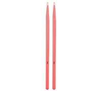 Yctze Baquetas de Madera de Arce 5A de Primera Calidad, 1 par, Ideales para Baterías y Accesorios de Instrumentos de Percusión (rojo)