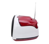 Yctze Baúl Trasero con Tapa Tipo Caja - Top Water Retro 38L Caja de Almacenamiento Trasero Baúl para Scooters - con Trasera Universal (Rojo Oscuro)