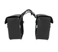 Yctze Bolsas de Sillín de Motocicletas Bolsas Laterales de la Motocicleta Saddlebag 7.4L PU Cuero, Ajuste Universal con Revestimiento de Plástico para Roadster Street 500 Street 750