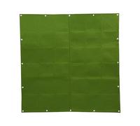 Yctze Bolsas para Plantar en la Pared del Jardín, 36 Bolsillos, Bolsas Colgantes para Plantas de Follaje, Verduras y Fresas, de Cultivo de Plantas de Fieltro Montadas en la Pared, Ideales para (GREEN)